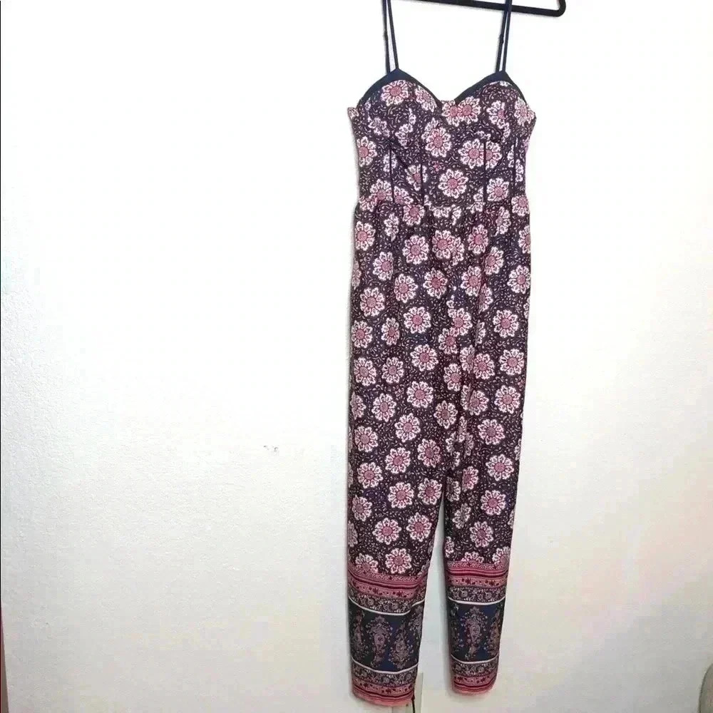 Band of Gypsies Romper Jumpsuit Bustier Top Large